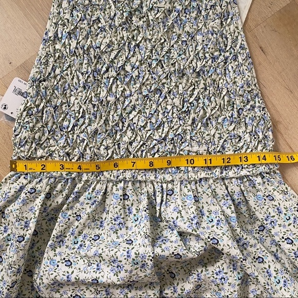 Free People Petunia Floral Printed Overalls Open Back mini dress NWT - Picture 7 of 10